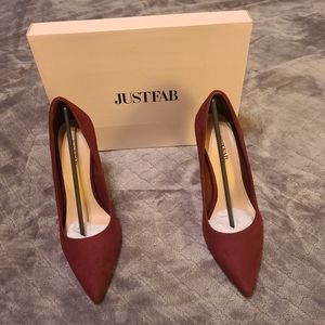 Burgundy Pumps 3 inch heels